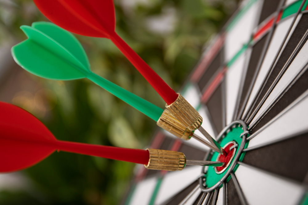 view dartboard with bullseye arrow points BioEnergyTech Jordan